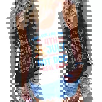You Look Like 4Th Of July Makes Me Want A Hot Dog Real Bad V13 Women Flowy Tank - Seseable