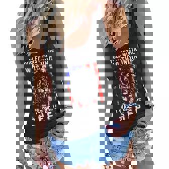 Your First Mistake Was Thinking I Was One Of The Sheep Lion V2 Women Flowy Tank - Thegiftio