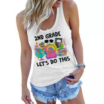 2Nd Grade Lets Do This Welcome Back To School Teacher Women Flowy Tank - Thegiftio UK