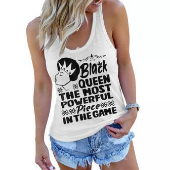 Black Queen The Most Powerful Piece In The Game African Women Flowy Tank - Thegiftio UK