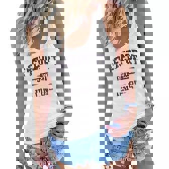 Freeport Illinois Il Vintage State Athletic Style Women Flowy Tank - Thegiftio