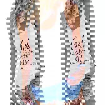 God Dont Like Ugly Be Nice Women Flowy Tank - Thegiftio UK