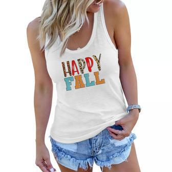 Happy Fall Happy Season Women Flowy Tank - Seseable