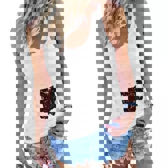 Ohio Map Oh Home Shape United States Vintage Grunge Women Flowy Tank - Thegiftio