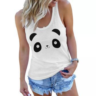 Panda Bear Shirt V2 Women Flowy Tank - Seseable