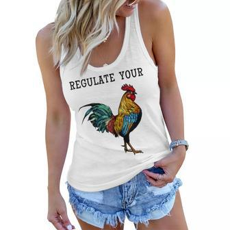 Pro Choice Feminist Womens Right Funny Saying Regulate Your Women Flowy Tank - Seseable