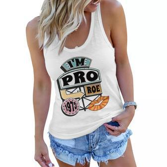 Reproductive Rights Pro Roe Pro Choice Mind Your Own Uterus Retro Women Flowy Tank | Mazezy