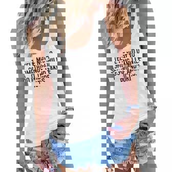 Tell Me Not To Do Something Women Flowy Tank - Seseable
