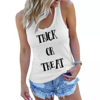 Trick Or Treat Security Halloween 2 Sided Women Flowy Tank - Seseable