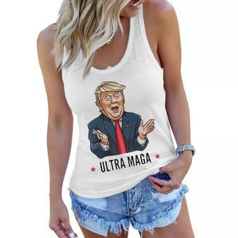 Ultra Maga Eagle Donald Trump Ultra Maga Tshirt Women Flowy Tank - Monsterry