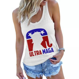 Ultra Maga Shirt Pro Trump Funny Anti Biden Republican Gift Tshirt Women Flowy Tank - Monsterry DE
