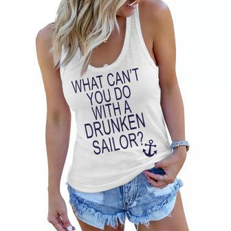 What Cant You Do With A Drunken Sailor Women Flowy Tank - Monsterry DE