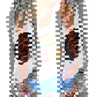 Womens Black Pride Melanin Queen Magic Natural Hair Afro Women Flowy Tank - Thegiftio