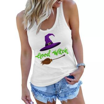 Womens Good Witch Halloween Trick Or Treat Women Flowy Tank - Seseable