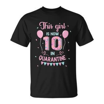 10Th Birthday Funny Gift Girls This Girl Is Now 10 Double Digits Gift Unisex T-Shirt - Monsterry