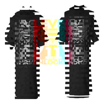 11Th Birthday Gamer Level 11 Unlocked Video Game Gaming Unisex T-Shirt | Seseable UK