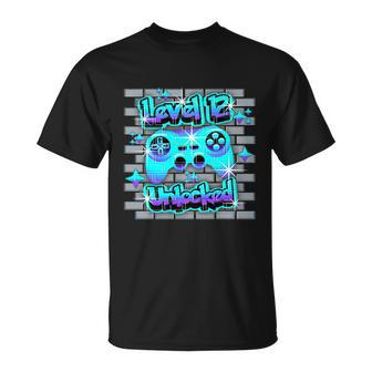 12 Year Old 12Th Video Gamer Gaming Birthday Party Boys Girl Unisex T-Shirt - Monsterry