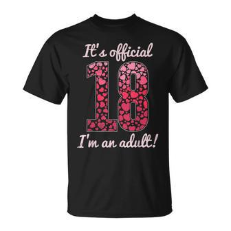 18 Years Girl Birthday 18Th Girl Birthday Unisex T-Shirt - Seseable