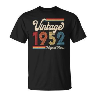 1952 Vintage 1952 Birthday Gift Men Women Born Made 1952 Unisex T-Shirt | Mazezy