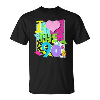 1990&8217S 90S Halloween Party Theme I Love Heart The Nineties Unisex T-Shirt | Mazezy