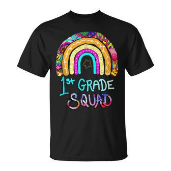 1St Grade Squad Rainbows Teachers Back To School T-shirt - Thegiftio UK