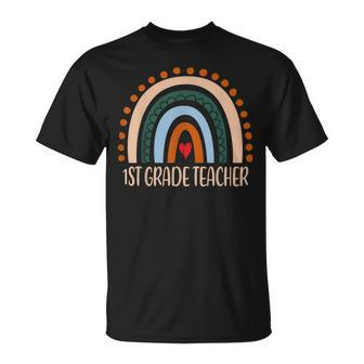 1St Grade Teacher Rainbow Appreciation Day Back To School T-shirt - Thegiftio UK