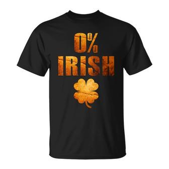 Retro 0 Irish Clover St Patracks Day T-Shirt Graphic Design Printed Casual Daily Basic Unisex T-Shirt