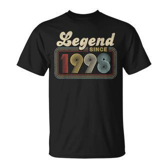 24 Years Old 24Th Birthday Decoration Legend Since 1998 Unisex T-Shirt - Seseable