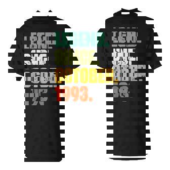 29 Years Old Legend Since October 1993 29Th Birthday V2 T-shirt - Thegiftio