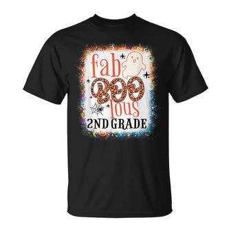 2Nd Grade Boo Crew Second Grade Teacher Students Halloween Unisex T-Shirt - Seseable