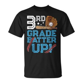 3Rd Grade Back To School 3Rd Grade Batter Up Baseball V2 T-shirt - Thegiftio UK