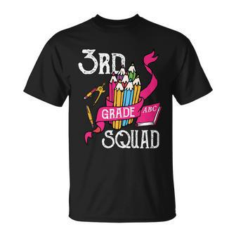 3Rd Grade Squad Back To School First Day Of School Unisex T-Shirt - Monsterry