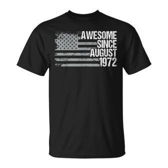 50 Year Old Awesome Since August 1972 50Th Birthday T-shirt - Thegiftio UK