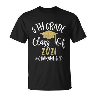 5Th Grade Class Of 2021 Quarantine Grad Graduation Peace Out T-shirt - Thegiftio
