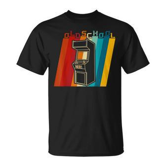 70S 80S 90S Vintage Retro Arcade Video Game Old School Gamer V2 T-shirt - Thegiftio UK