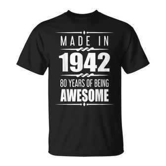 80Th Birthday 80 Year Old 80Th Birthday T-shirt - Thegiftio