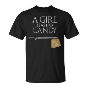 A Girl Has No Candy Sword Halloween Unisex T-Shirt - Seseable