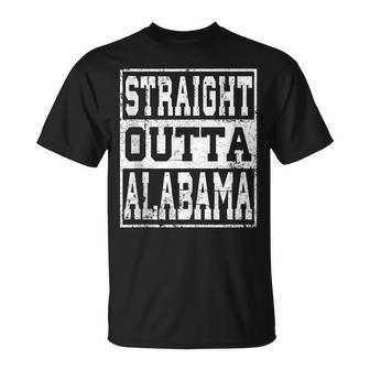 Alabama State Straight Outta Alabama T-shirt - Thegiftio UK