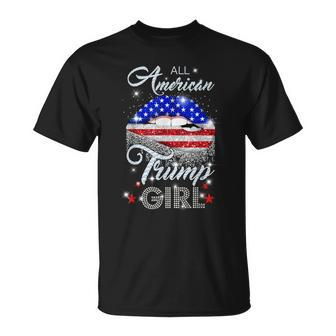 All American Trump Girl Women Design Unisex T-Shirt - Monsterry