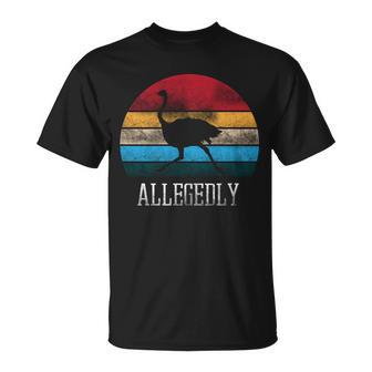 Allegedly Ostrich Lover Vintage Unisex T-Shirt - Monsterry