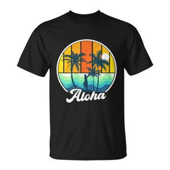 Aloha Hawaii Hawaiian Shirts For Boys Girls Palm Tree Surf T-Shirt - Thegiftio UK