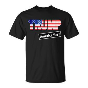 America First - Donald Trump Tshirt Unisex T-Shirt - Monsterry DE