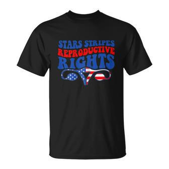 American 4Th Of July Stars Stripes Reproductive Rights Unisex T-Shirt - Monsterry