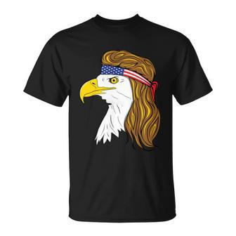American Bald Eagle Mullet 4Th Of July Funny Usa Patriotic Cute Gift Unisex T-Shirt - Monsterry