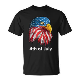 American Bald Eagle Mullet 4Th Of July Funny Usa Patriotic Gift Unisex T-Shirt - Monsterry UK