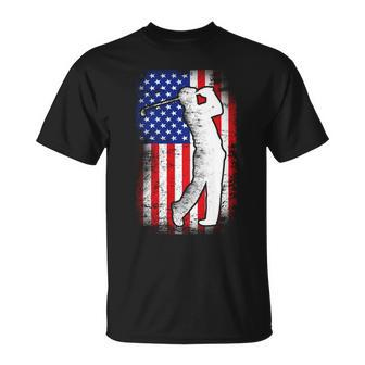 American Golf Flag Tshirt Unisex T-Shirt - Monsterry