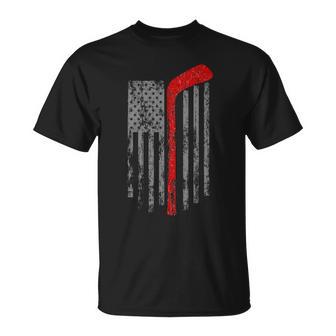 American Team Hockey Usa Flag Unisex T-Shirt - Monsterry