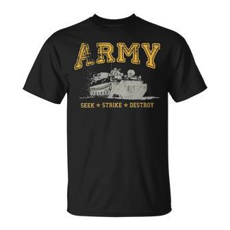 Army S Seek Strike Destroy Armored Per T-shirt - Thegiftio UK