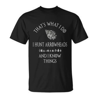 Arrowhead Hunter Artifact Hunting Collecting Archery Meaningful Gift Unisex T-Shirt - Monsterry