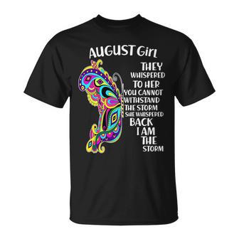 August Girl Paisley Butterfly Unisex T-Shirt - Monsterry AU